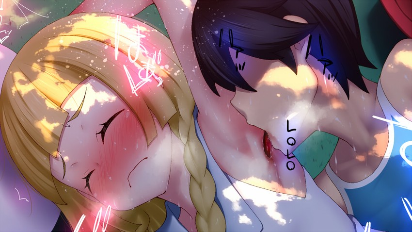 lillie and elio (pokemon and 1 more) drawn by prophecy_(rakuichimonji)