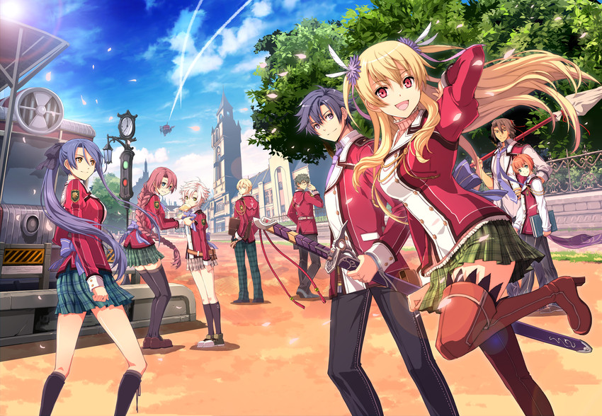 rean schwarzer, fie claussell, alisa reinford, emma millstein, laura s. arseid, and 4 more (eiyuu densetsu and 2 more)