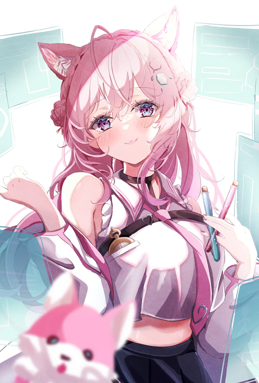 hakui koyori and kokoro (hololive) drawn by sa-ya2