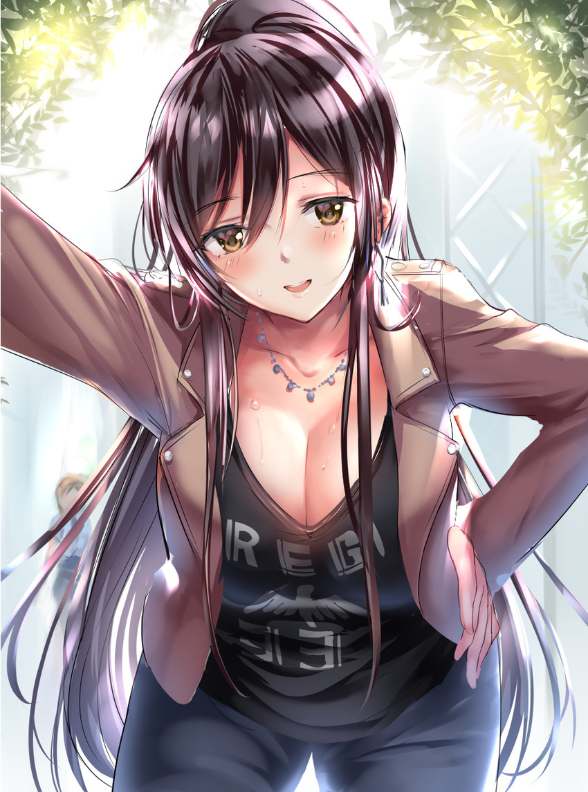 shirase sakuya (idolmaster and 1 more) drawn by ponytail_korosuke