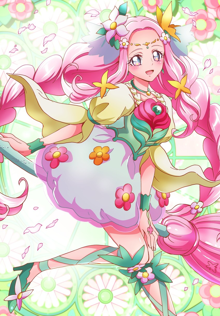 hanami kotoha and cure felice (precure and 1 more) drawn by sharumon