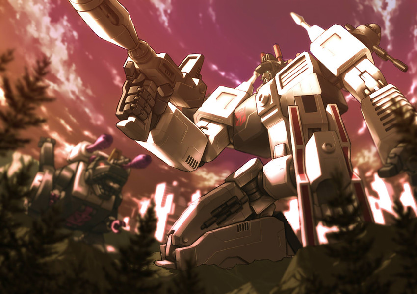 metroplex and trypticon (transformers and 1 more) drawn by yorozu