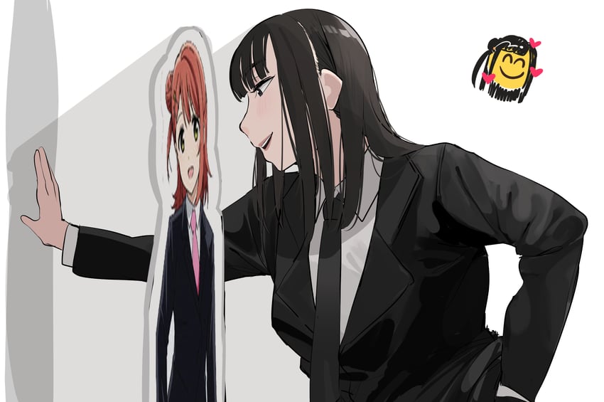 uehara ayumu, oonishi aguri, and yano hinaki (love live! and 2 more) drawn by okpriko