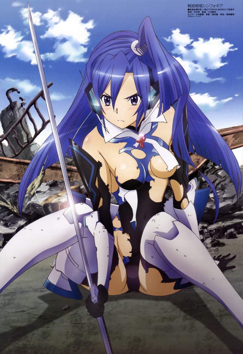 kazanari tsubasa (senki zesshou symphogear and 1 more) drawn by imo_(suruga)