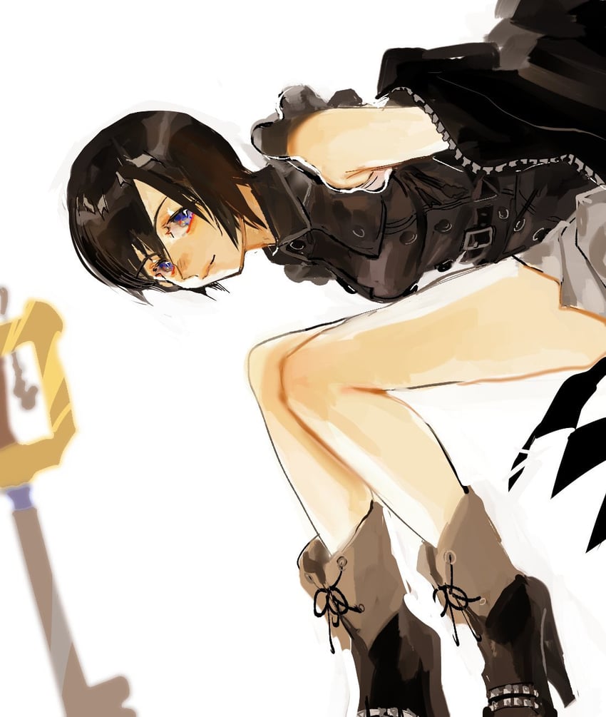 xion (kingdom hearts and 1 more) drawn by meameeea