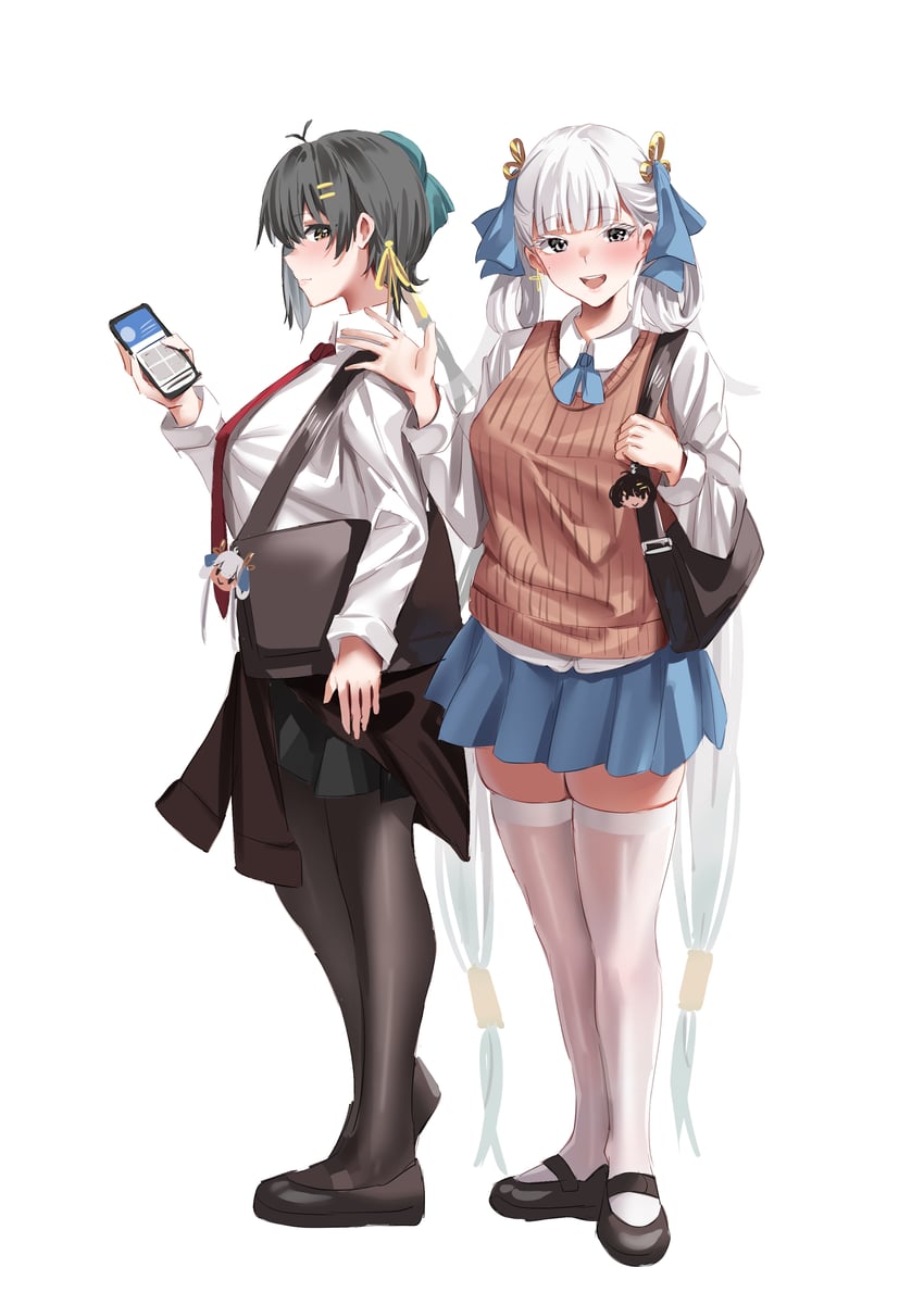 rover, female rover, and jinhsi (wuthering waves) drawn by bairimeng