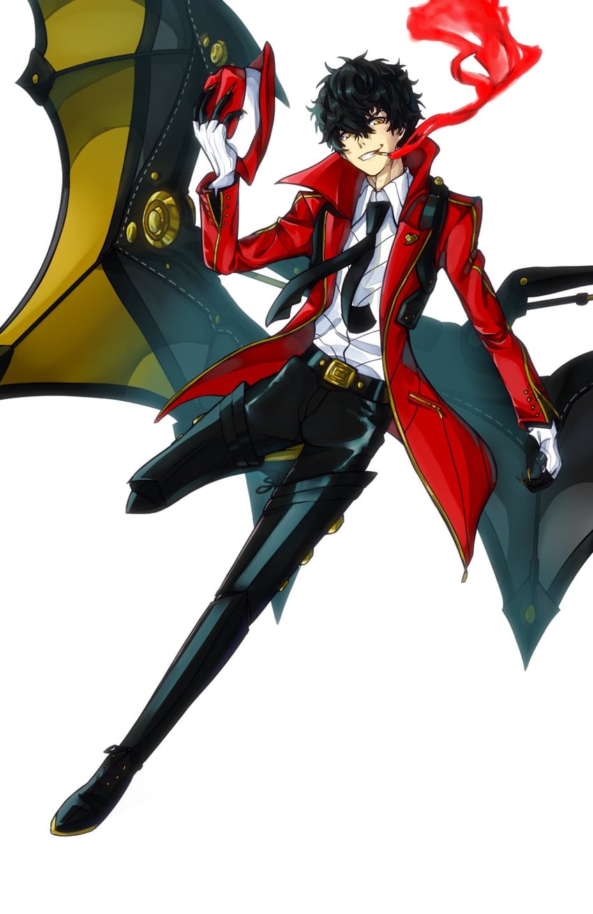 amamiya ren and raoul (persona and 2 more) drawn by pancakesorting