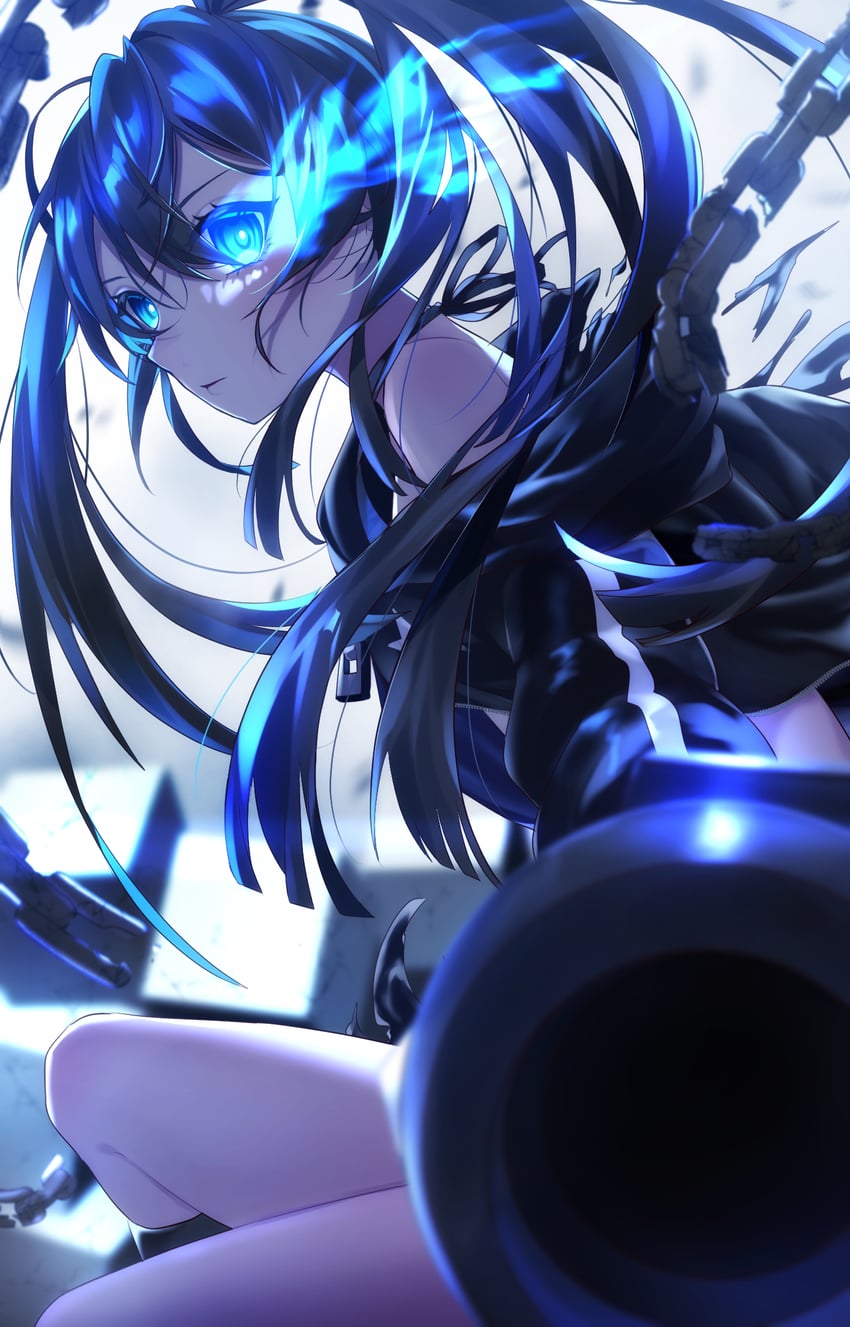 black rock shooter (black rock shooter) drawn by soramame_pikuto