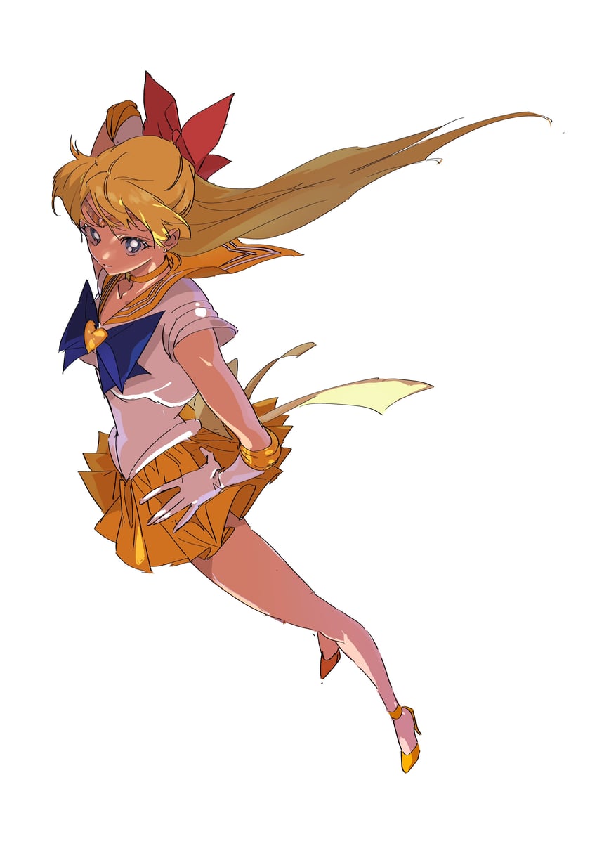 aino minako and sailor venus (bishoujo senshi sailor moon) drawn by murimajimuri