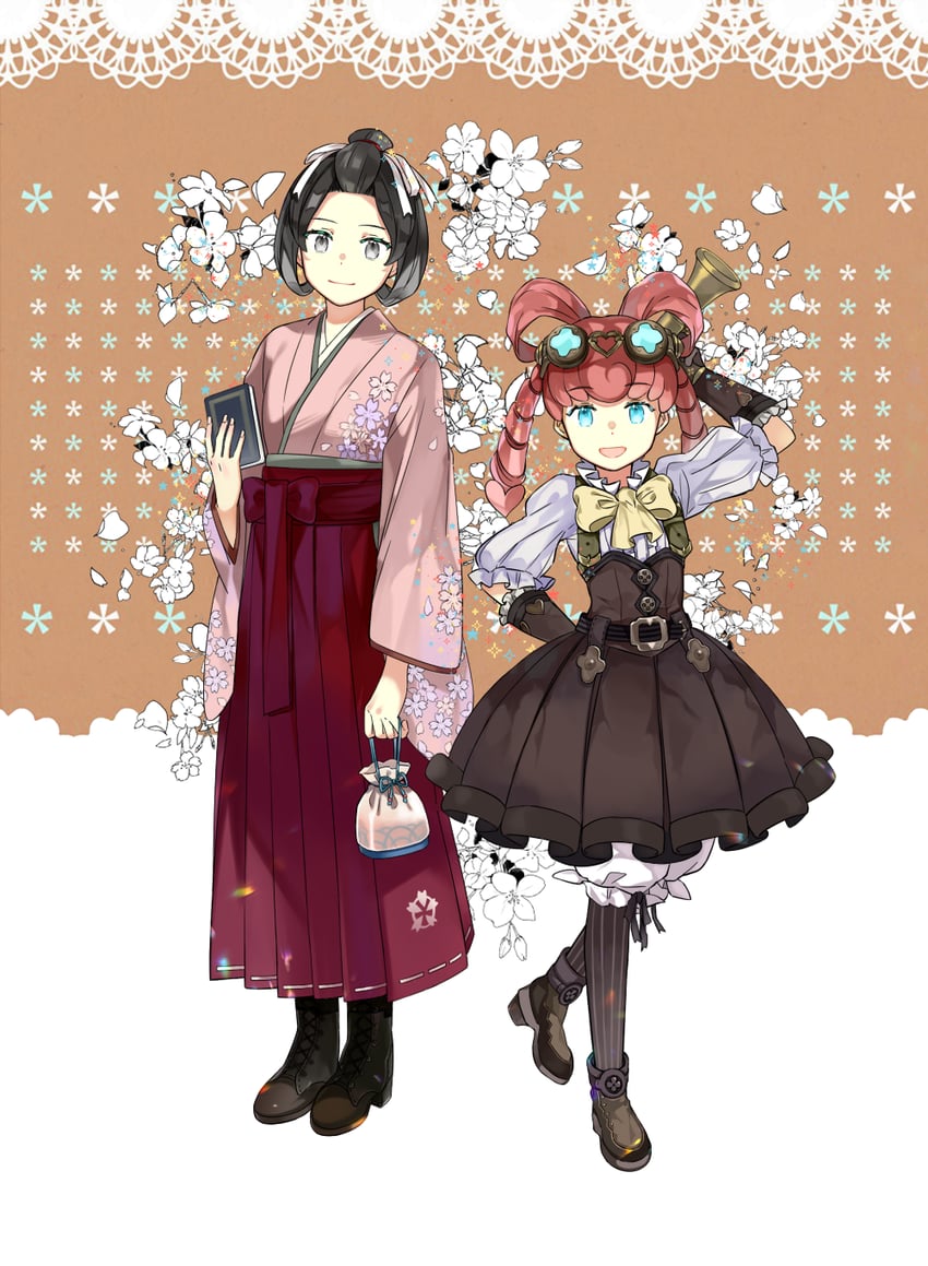 susato mikotoba and iris wilson (ace attorney and 1 more) drawn by yubacha