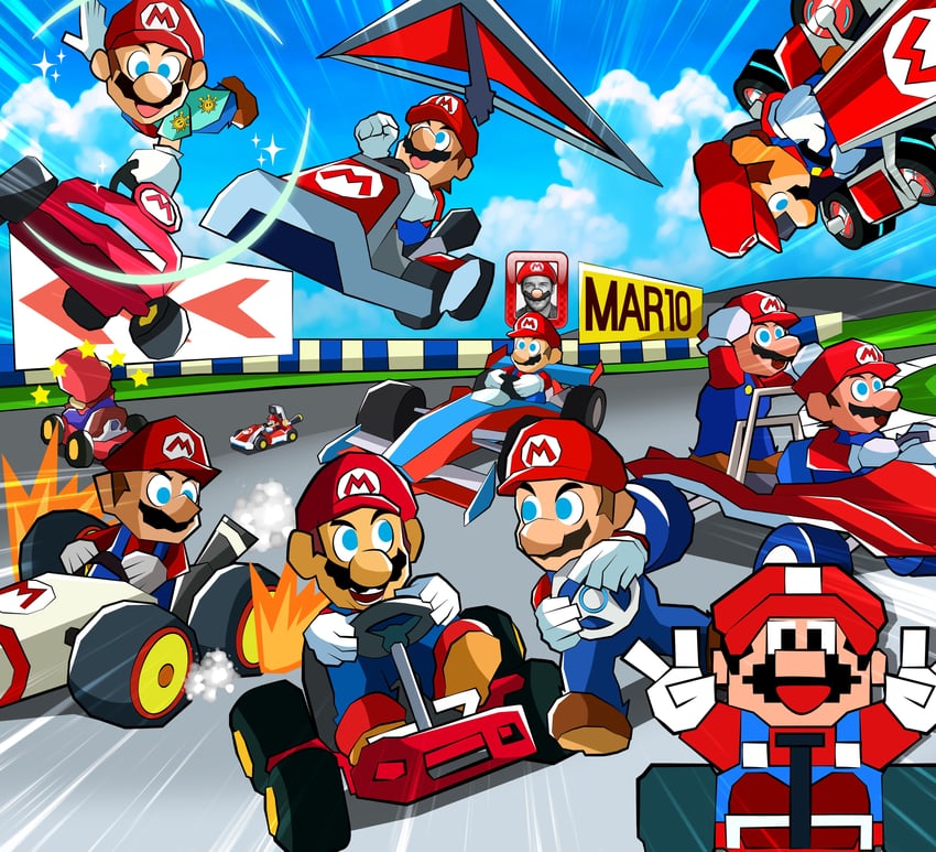 mario and chris pratt (mario and 14 more) drawn by eternalflamebry