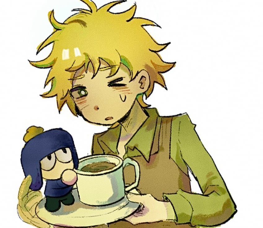 craig tucker and tweek tweak (south park) drawn by xianning233