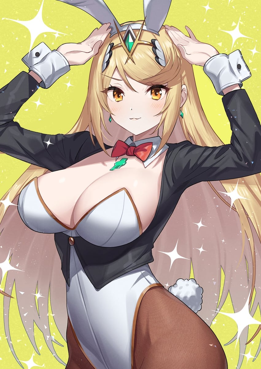 mythra (xenoblade chronicles and 1 more) drawn by green322