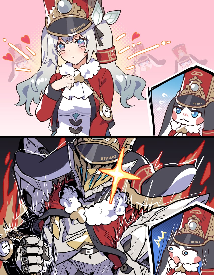 firefly, pom-pom, and sam (honkai and 1 more) drawn by sakana_(fishchunk)