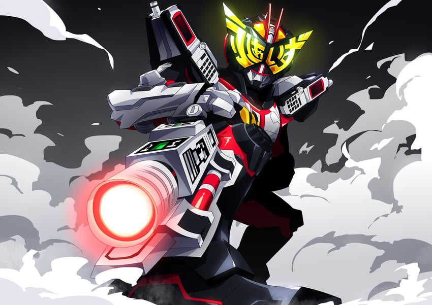kamen rider faiz and kamen rider geiz (kamen rider and 2 more) drawn by otokamu