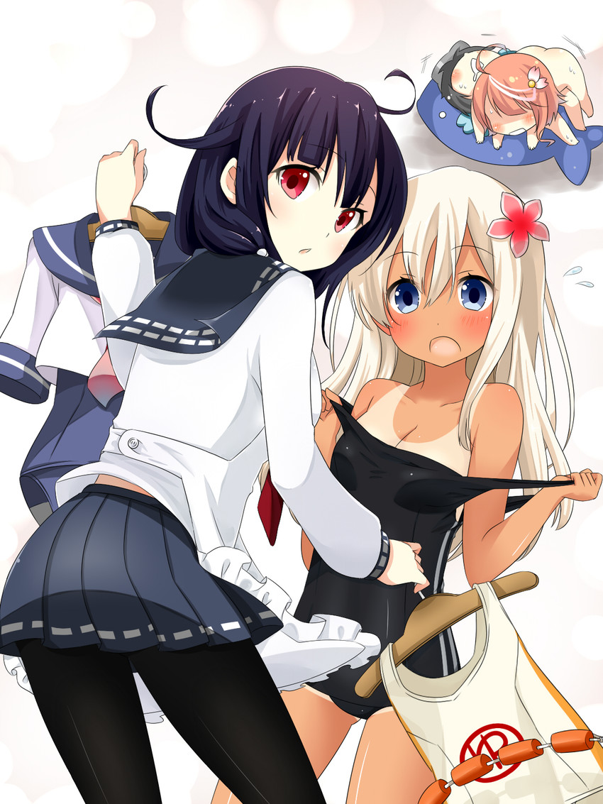 ro-500, i-58, taigei, and maru-yu (kantai collection) drawn by naiibu