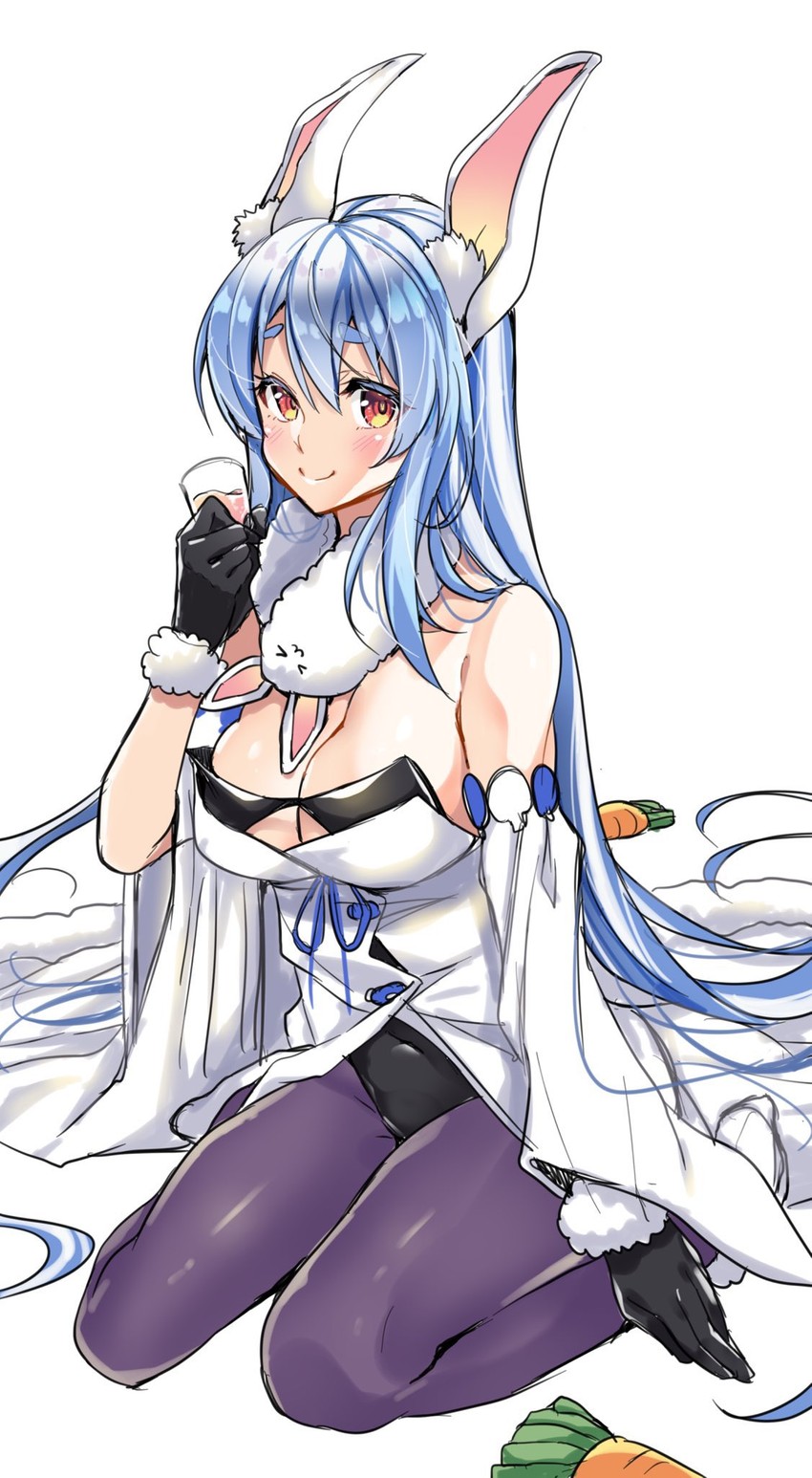 usada pekora, don-chan, and pekomama (hololive) drawn by sasakuma_kyouta