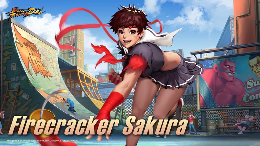 kasugano sakura, e. honda, and hakan (street fighter and 1 more)