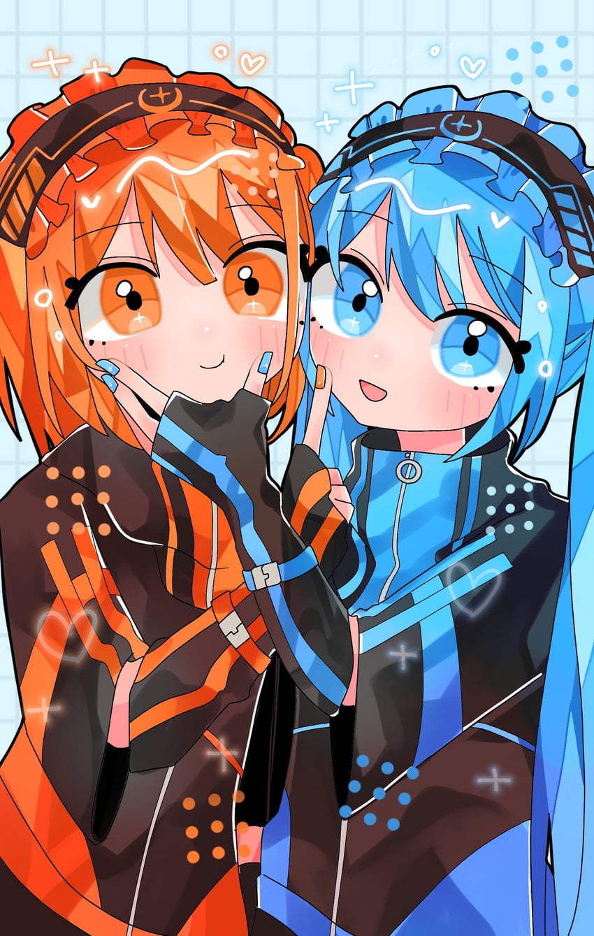 hatsune miku and adachi rei (vocaloid and 2 more) drawn by kouno_rikopin