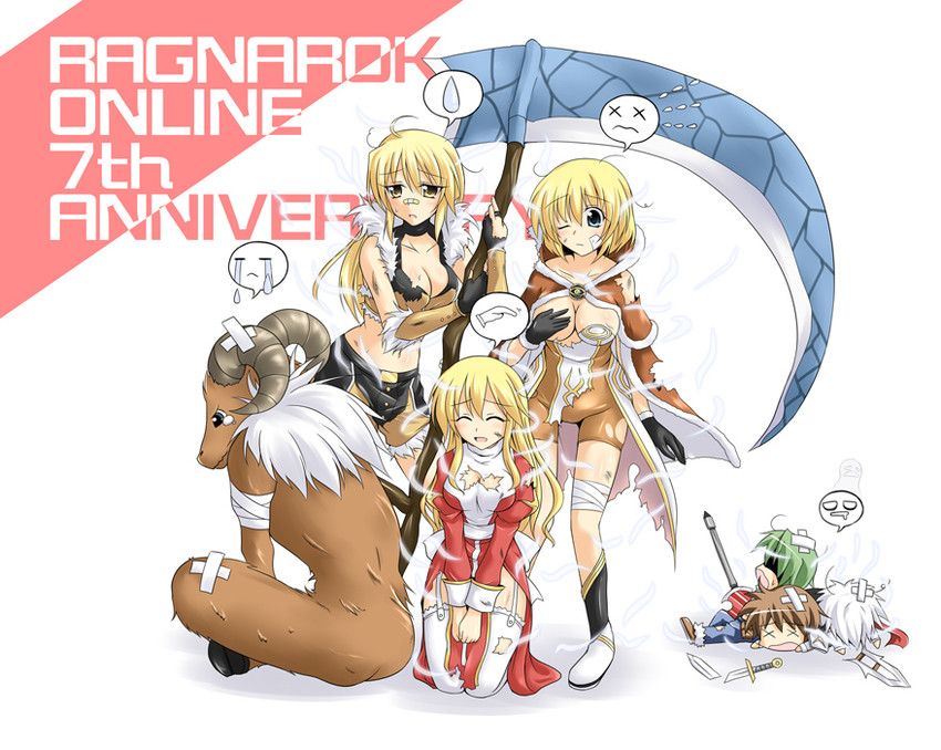 high priest, assassin cross, high wizard, lord knight, sniper, and 7 more (ragnarok online) drawn by kirisaki_byakko
