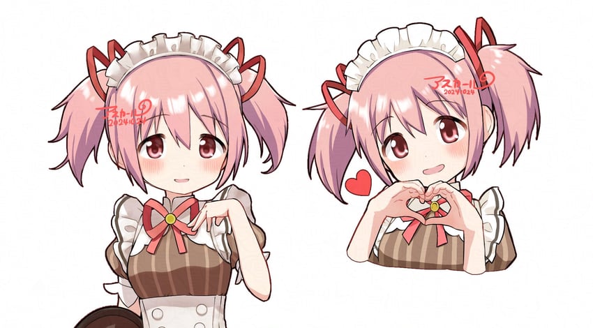 kaname madoka (mahou shoujo madoka magica and 1 more) drawn by asukaru_(magika_ru)