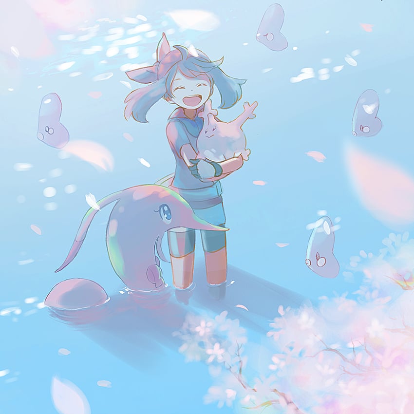 may, luvdisc, corsola, and gorebyss (pokemon and 1 more) drawn by popcorn_91