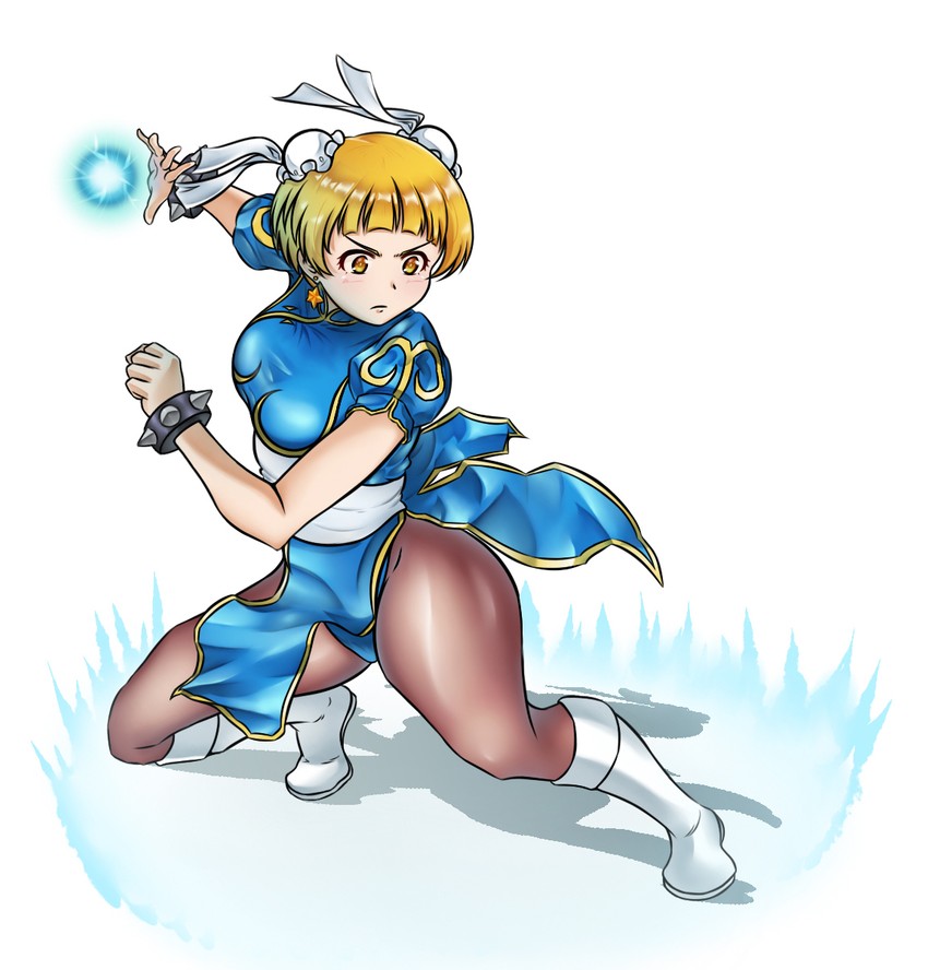 chun-li and fukuda noriko (idolmaster and 3 more) drawn by busan_no_hamaguchi