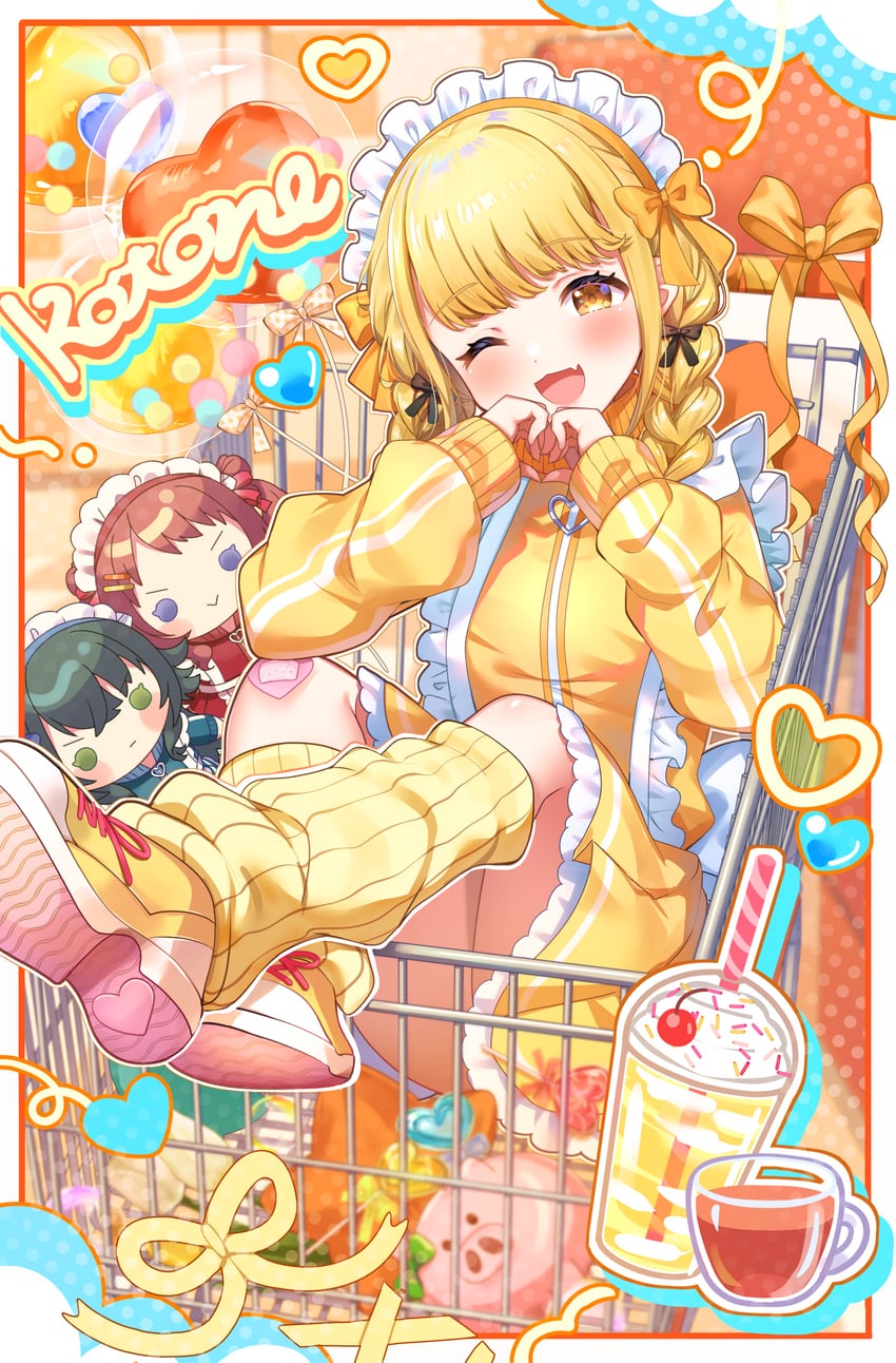 fujita kotone, hanami saki, and tsukimura temari (idolmaster and 1 more) drawn by umishima_rinta