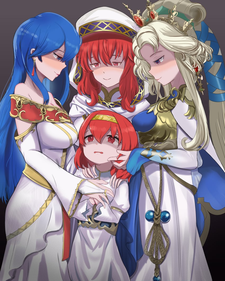 maria, elice, nyna, and lena (fire emblem and 3 more) drawn by shincito