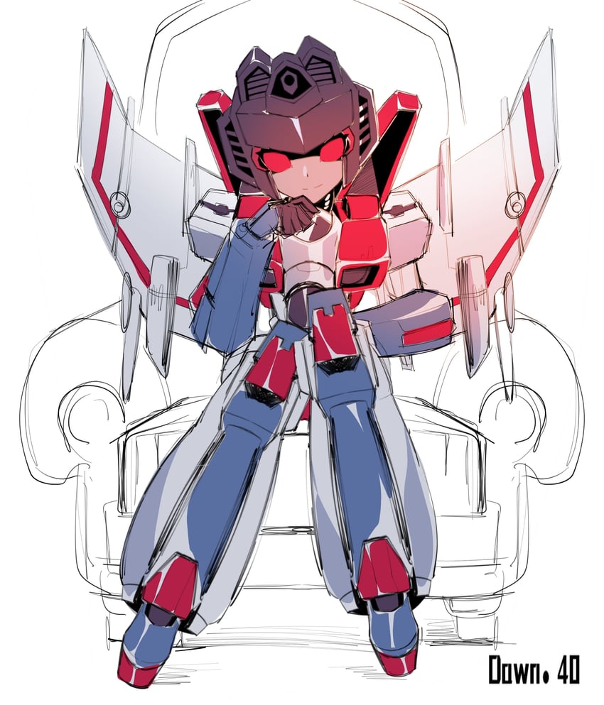 starscream (transformers and 1 more) drawn by azuredawn40