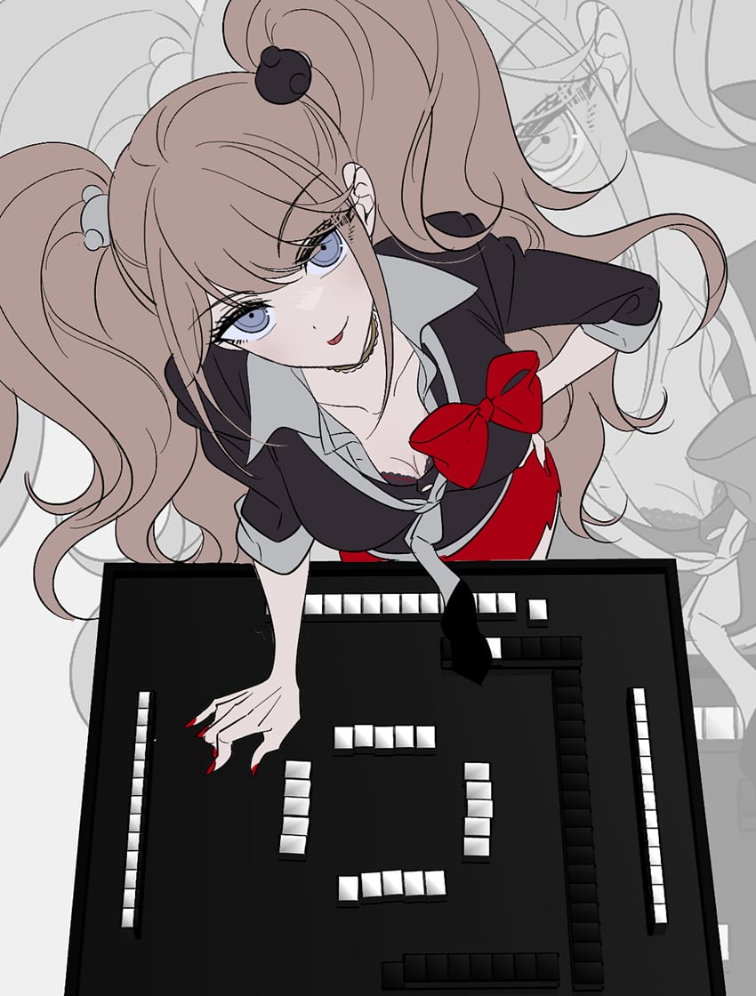enoshima junko (danganronpa and 1 more) drawn by vo1ez