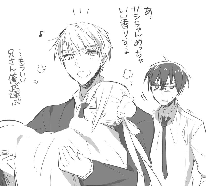 kimijima sara, takaomi, and hirofumi (original and 1 more) drawn by ouhara_lolong