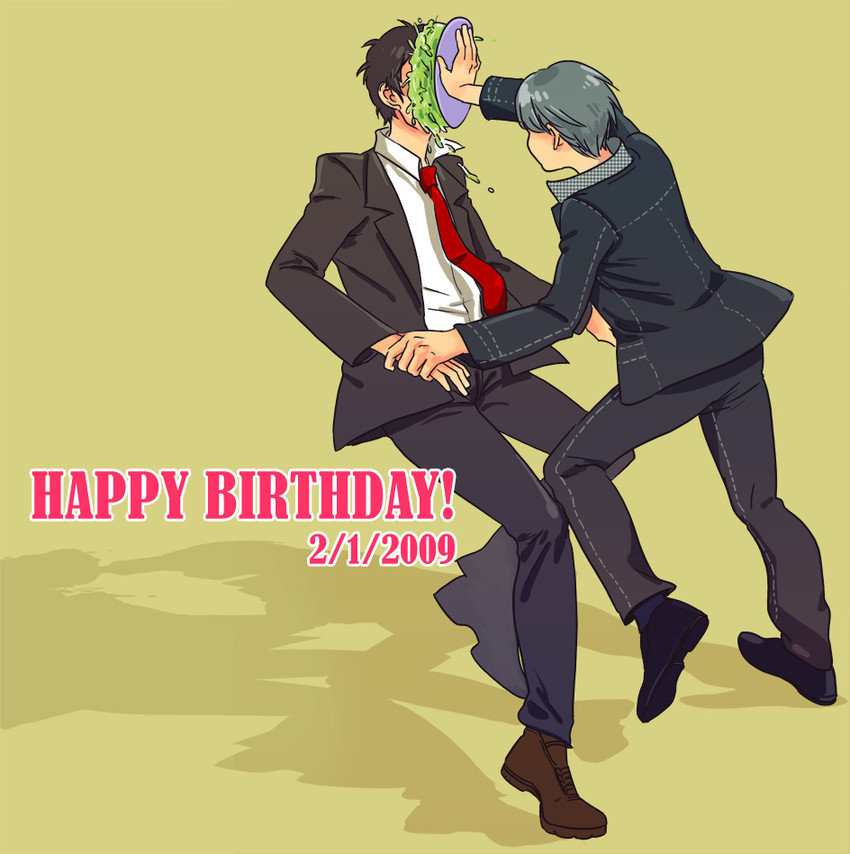 narukami yu and adachi tooru (persona and 1 more) drawn by magatsumagic