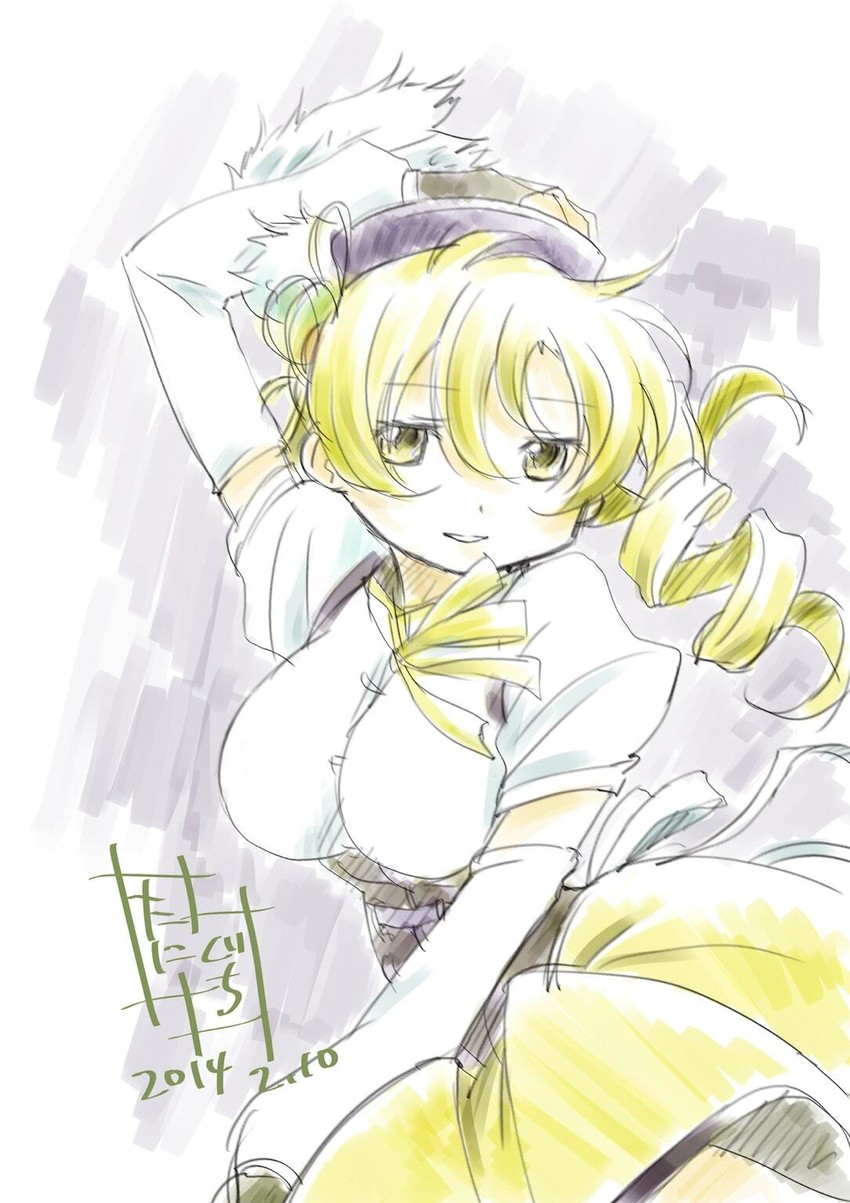 tomoe mami (mahou shoujo madoka magica) drawn by taniguchi_jun'ichirou