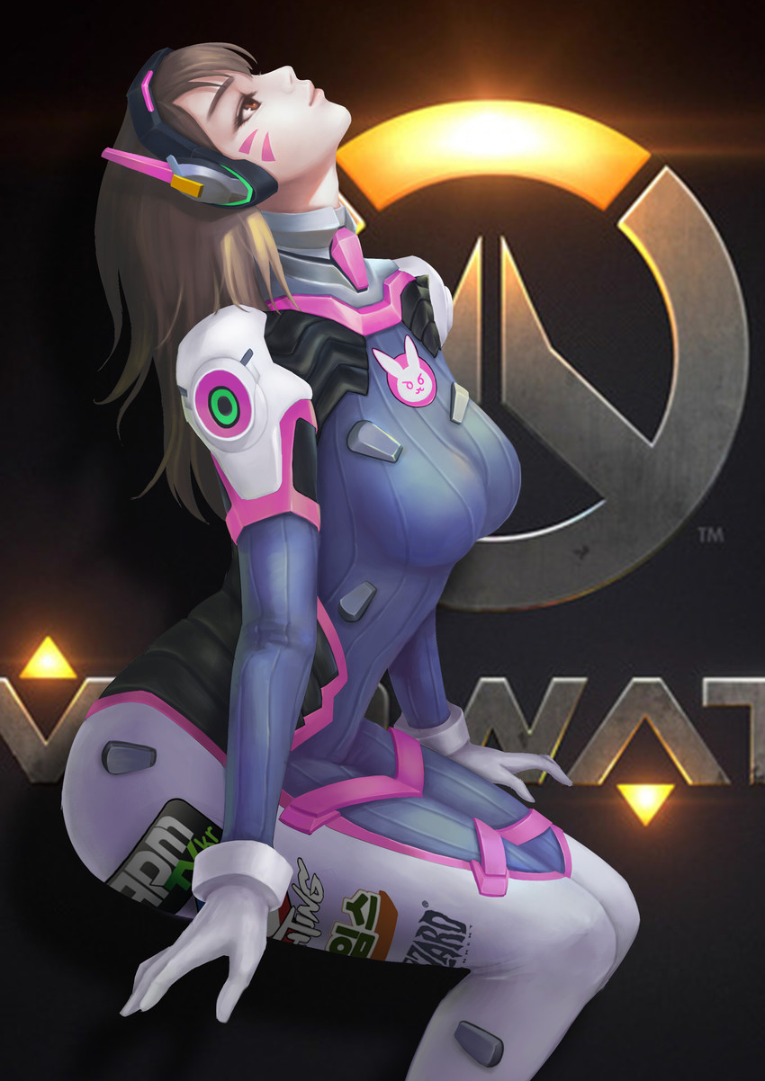 d.va (overwatch and 1 more) drawn by huntungg