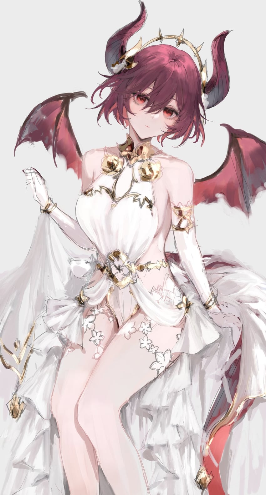 grea (granblue fantasy and 3 more) drawn by yamiiv