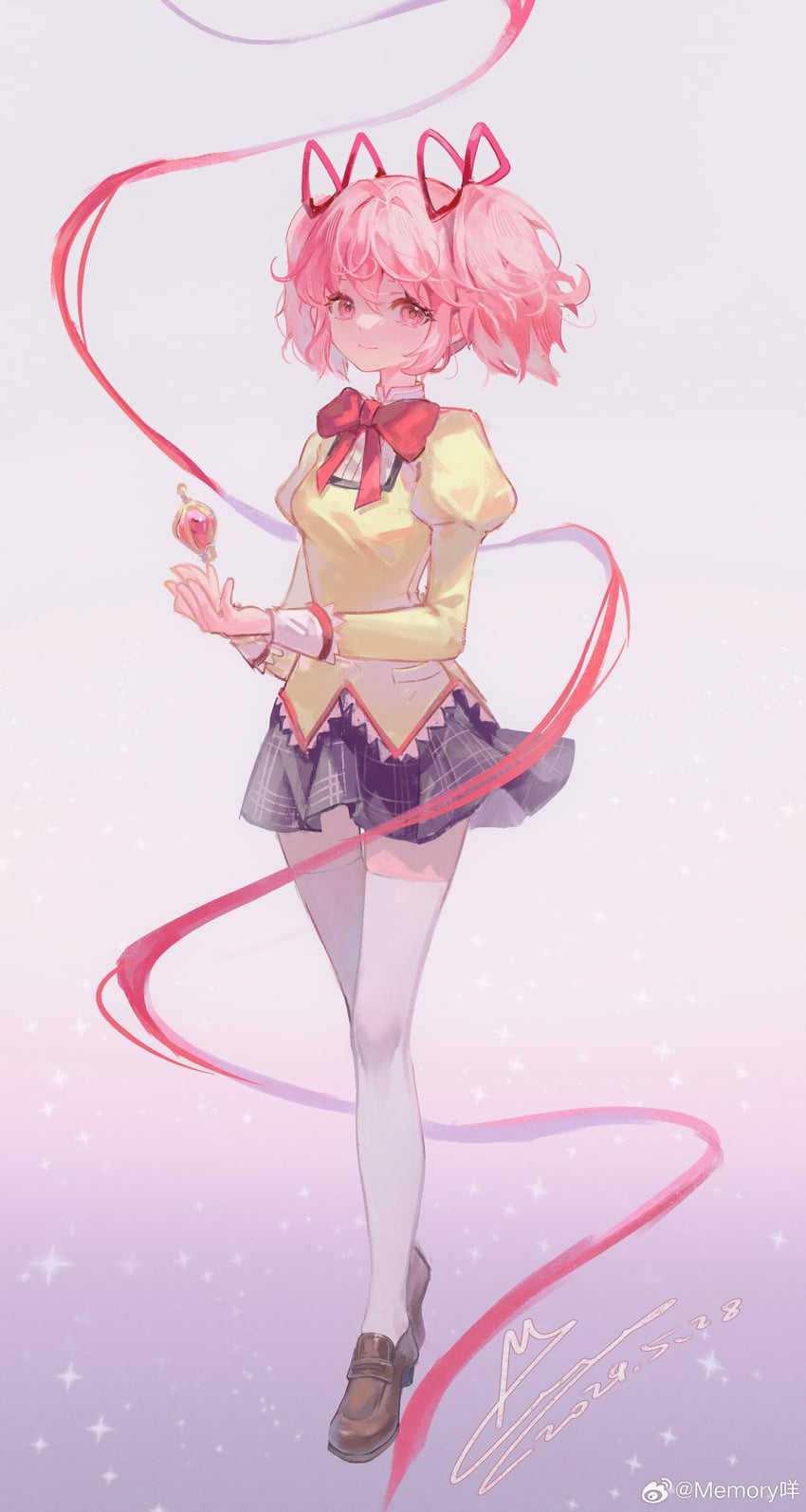 kaname madoka (mahou shoujo madoka magica) drawn by memory_mie
