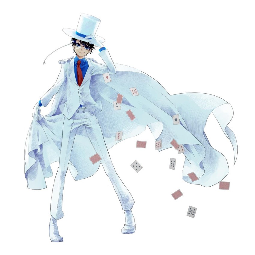 kaitou kid (meitantei conan and 1 more) drawn by maton_(tranp)