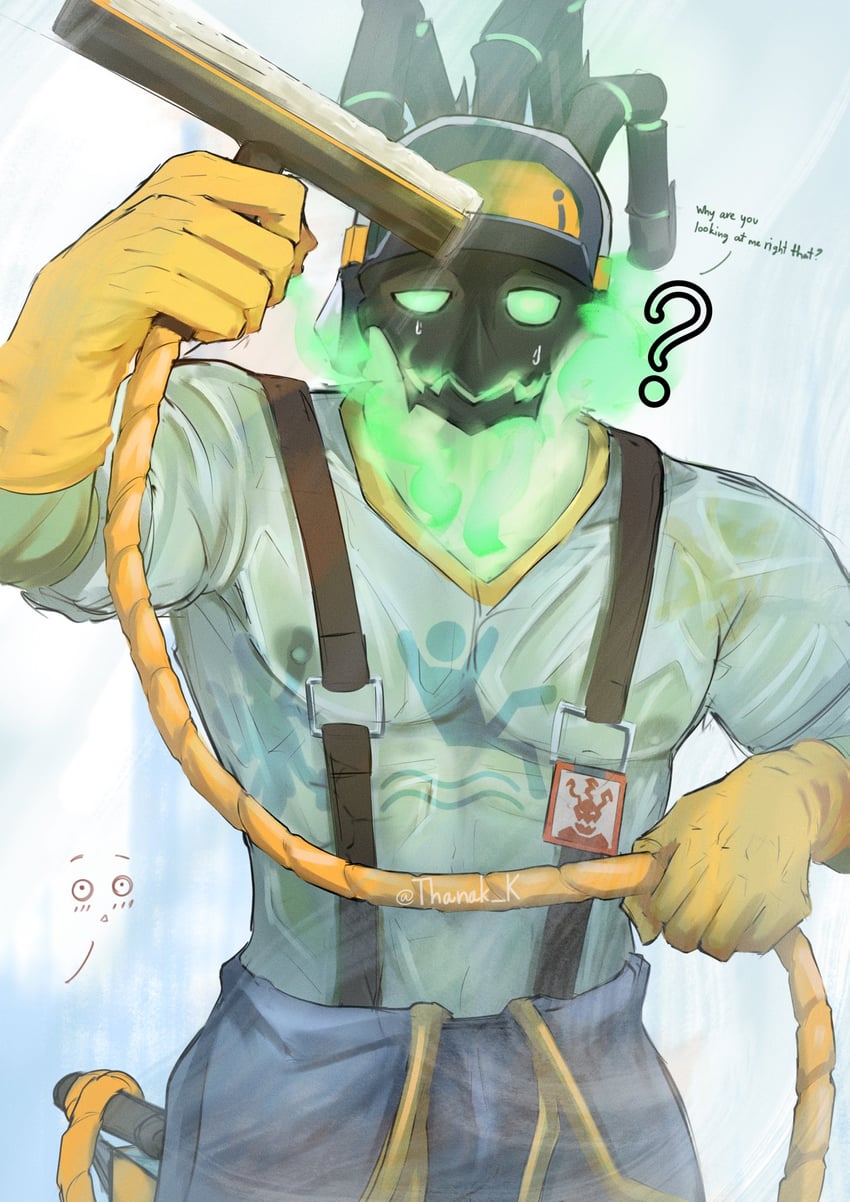 thresh and janitor thresh (league of legends) drawn by thanak_k