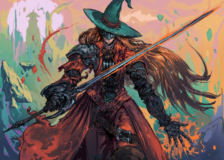 pike mage and mage knight (inscryption) drawn by carpet_crawler