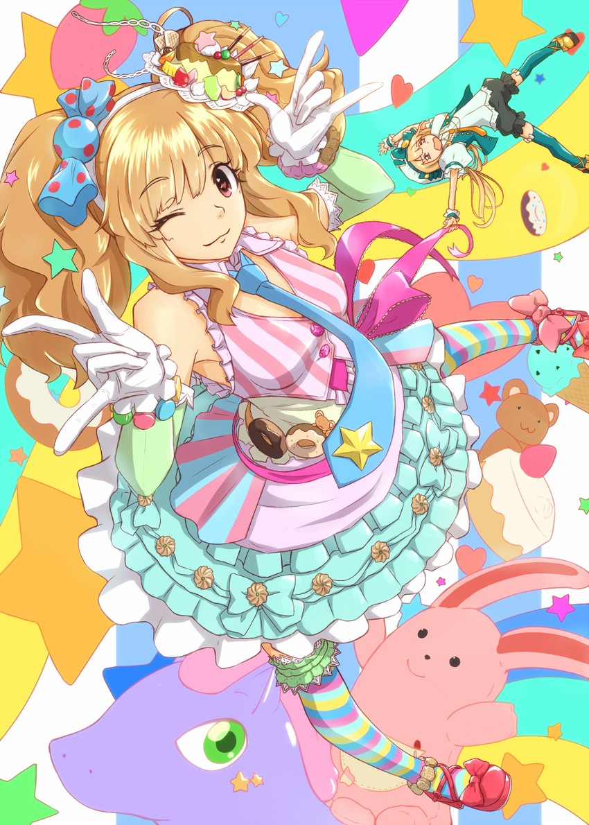 futaba anzu and moroboshi kirari (idolmaster and 1 more) drawn by shibuya_susano