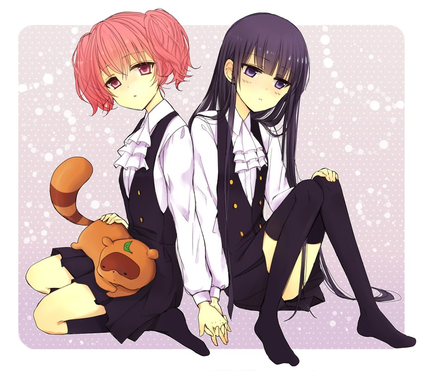 shirakiin ririchiyo, roromiya karuta, and watanuki banri (inu x boku ss) drawn by kgkg