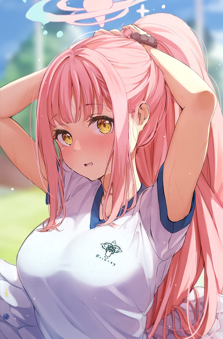 mika (blue archive) drawn by nira_(vira)