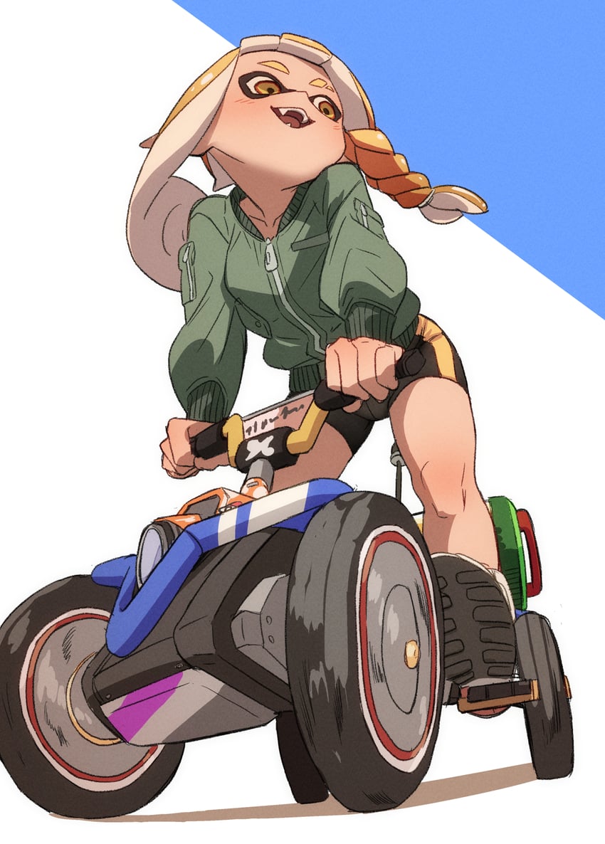 inkling and inkling girl (mario and 3 more) drawn by fu-ta
