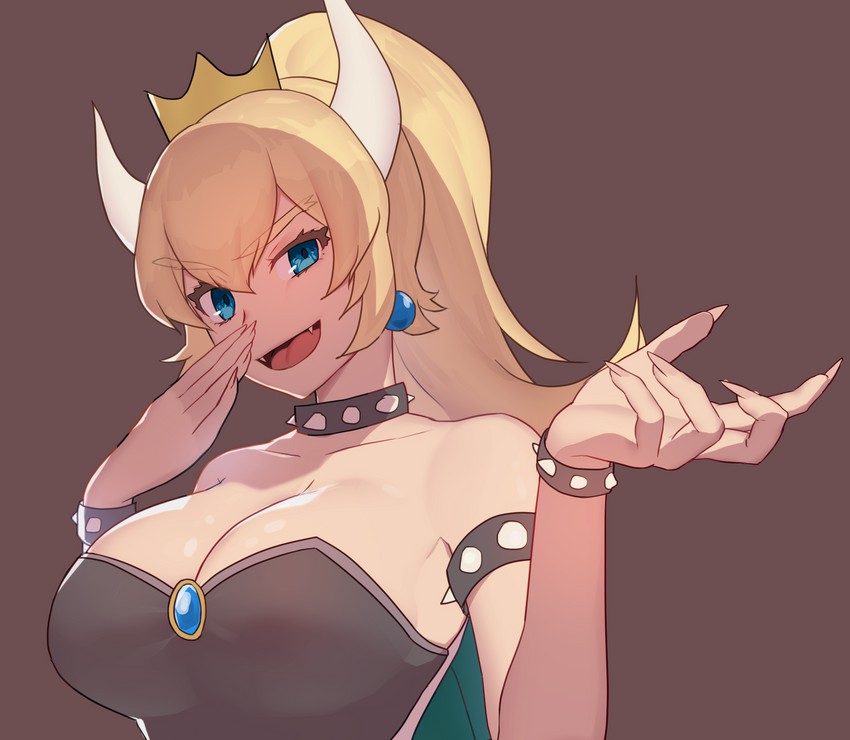 bowsette (mario and 1 more) drawn by kana_(peropepero)