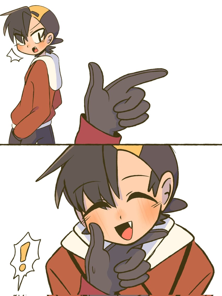 ethan and silver (pokemon and 1 more) drawn by sofo_soup
