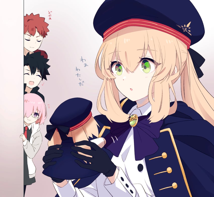 artoria pendragon, mash kyrielight, fujimaru ritsuka, emiya shirou, artoria caster, and 1 more (fate and 1 more) drawn by suzuakks