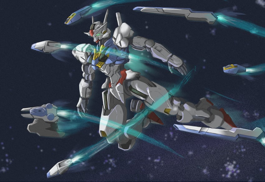 gundam aerial (gundam and 1 more) drawn by datalyf