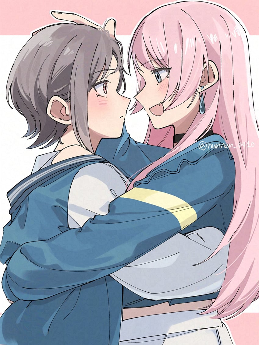chihaya anon and takamatsu tomori (bang dream! and 1 more) drawn by nanami_(nunnun_0410)