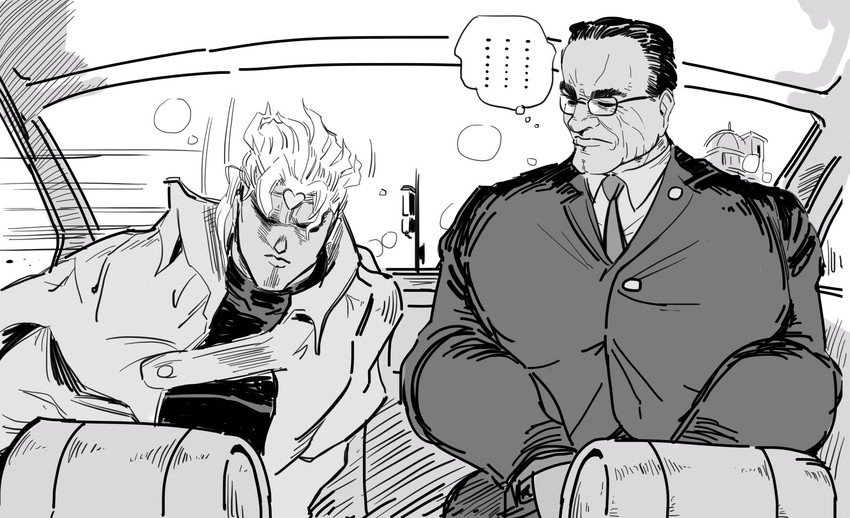 dio brando and steven armstrong (jojo no kimyou na bouken and 3 more) drawn by bamman